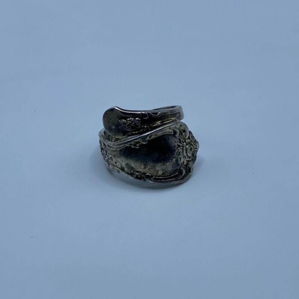 Silver Antique Spoon Ring --- Size 5